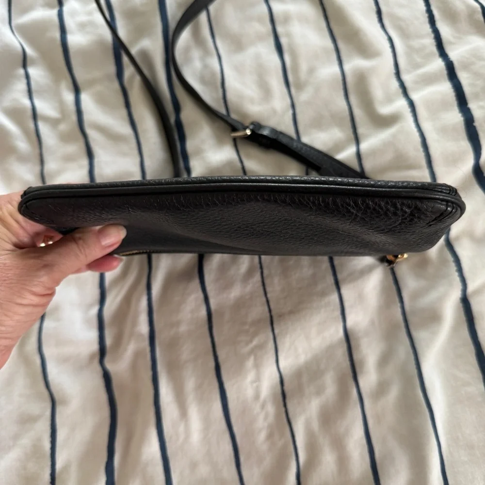 Kate Spade Small Black Crossbody Pebbled Leather